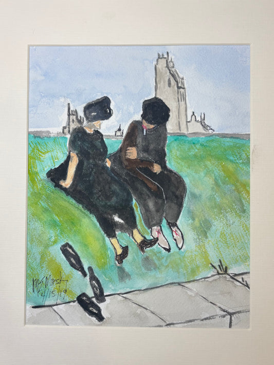 Figures on Hillside, 2019